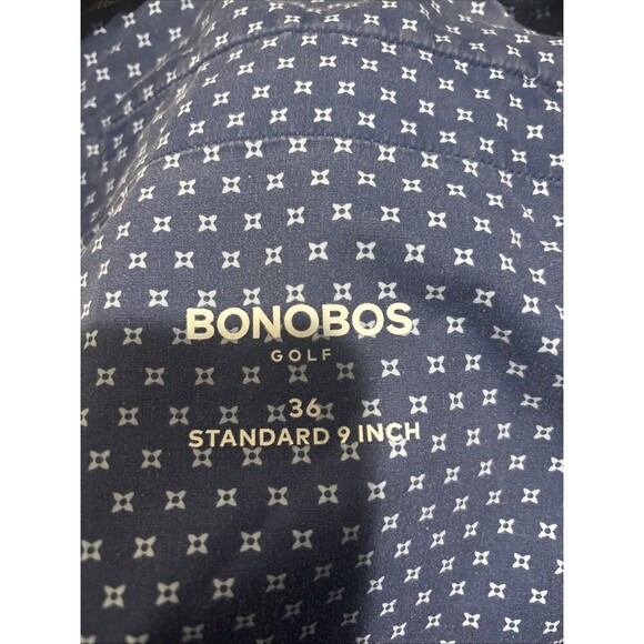 Bonobos Golf Performance Link Standard Fit 9" Shorts Downpour Heather Blue 36 - Picture 14 of 16
